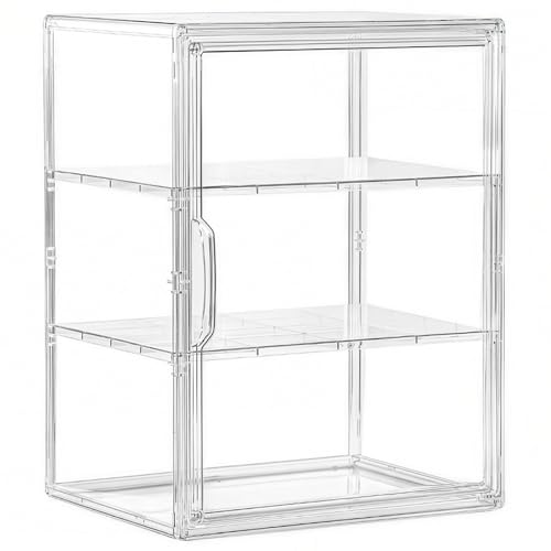 Caja de pan transparente con divisores móviles para conservar bollería 2