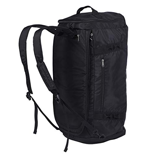 60L 3-Way Travel Duffel Bag Laptop Backpack Water Resistant Fits 15.6 Inch Laptop for Travelling Camping Touring