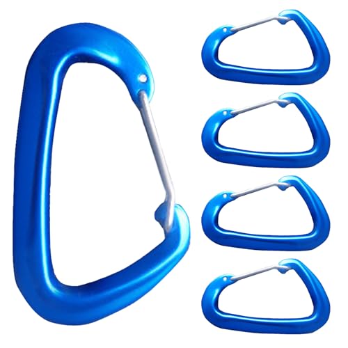 Mini Carabiner, 5 Pieces D Shape Carabiner Keychain, Backpacking D Buckle, For Climbing Hiking Camping Outdosor Travel Backpack 