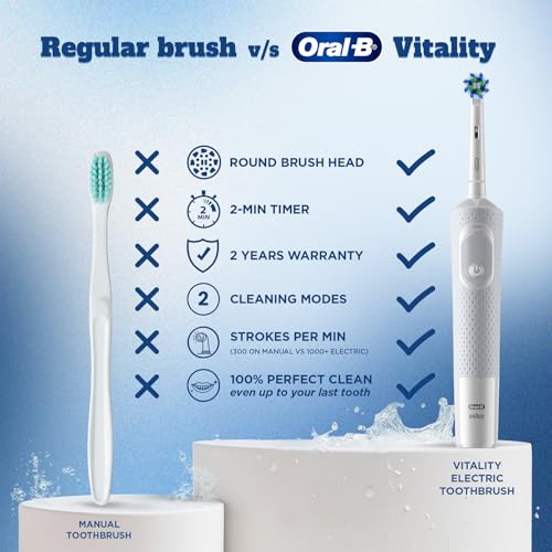 Oral-B Vitality Rechargeable Electric Toothbrush, White - Image 4