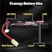Fconegy 3S 11.1V 1200mAh 20C Lipo Battery Pack with Small Tamiya Plug for Airsoft Gun/Rifle