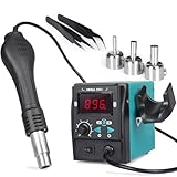 YIHUA 959D I Digital Hot Air Rework Station for SMD Reflow Soldering with 3 Hot Air Nozzles