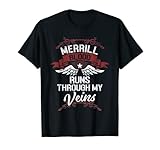 Merrill Family Tshirt Last Name Gift Tee