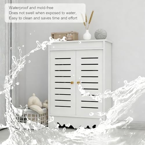 Cubierta de radiador de madera para salón con puertas y rejilla frontal 4