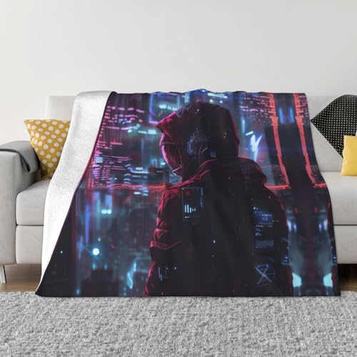 Couverture de canapé peluche Hacker Era contre le froid plaid microfibre doux