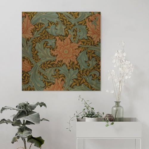 Impression sur toile William Morris déco salon tableau mural 60x60 - 5