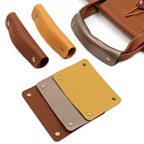 Eidoct Lot de 6 housses en cuir pour poignée de sac à main en cuir Cover