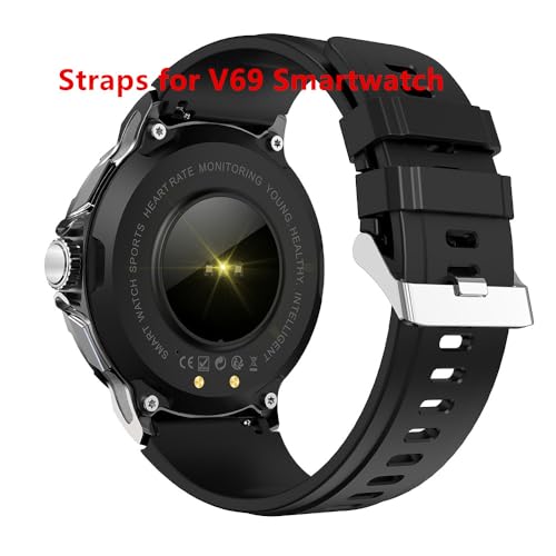 Correa de silicona para reloj AMAZTIM V69 negra miniatura 3