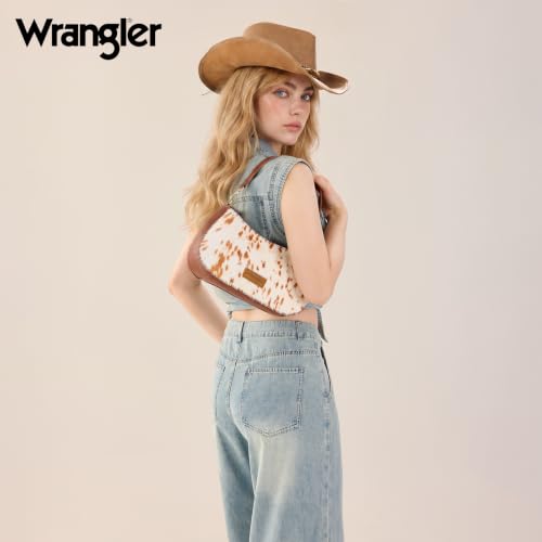 Image of Wrangler Western Shoulder Bag for Women Small Purse Aztec Hobo Bag Handbag with Detachable Strap