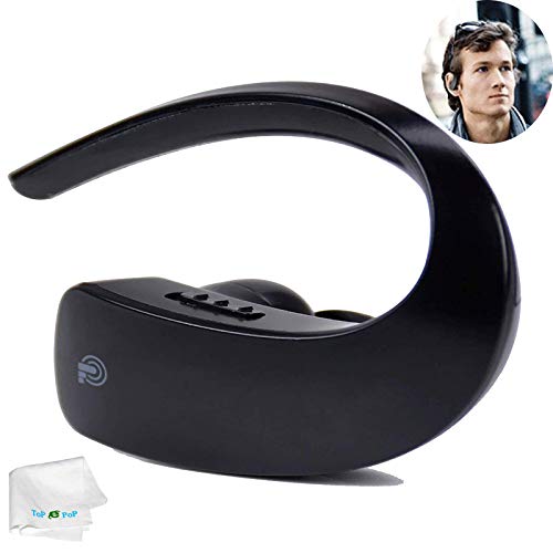 Bluetooth Headset Earpiece Voice Command Wireless Headphone Handsfree Call Earbud Stereo Earphone
