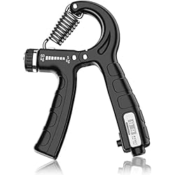 Fortalecedor de Agarre,5-60 kg Ajustable Agarre Manual Ejercicio con Función De Conteo,Entrenador de Músculos de Mano Utilizado para Entrenamiento Antebrazo, Muñeca, Apretón de Manos 4 Fortalecedor de Agarre,5-60 kg Ajustable Agarre Manual Ejercicio con Función De Conteo,Entrenador de Músculos de Mano Utilizado para Entrenamiento Antebrazo, Muñeca, Apretón de Manos