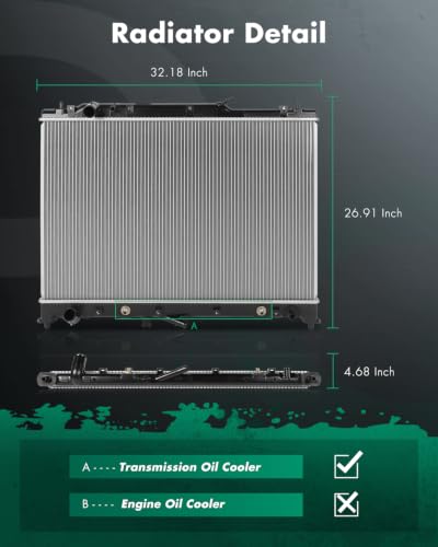 Image of SCITOO 2986 Radiator Fit 2007 for Mazda for CX-9 3.5L