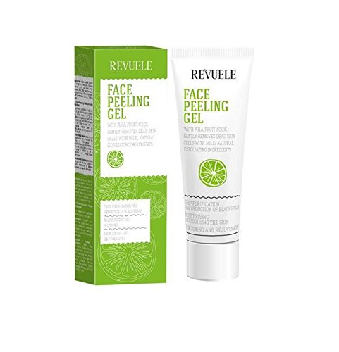 Dois pacotes de gel de limpeza facial Revuele com ácidos de frutas AHA 80 ml