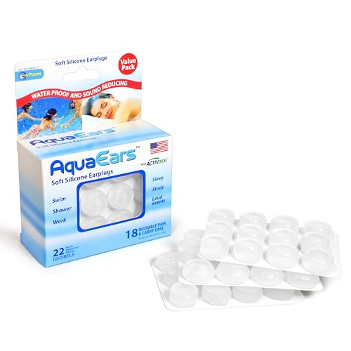 Aqua Ears® Soft Moldable Earplugs, 18 Pairs