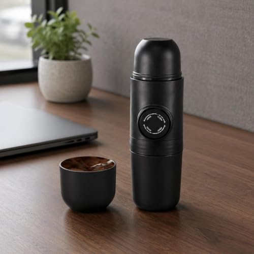 Image of Manual Espresso Brewer Outdoor Friendly Portable Espresso Machine Compact Hand Pump Coffee Machine for Campers, Travelers, Camping, Blk Hand Press | Home & Garden | Kitchen Dining & Bar