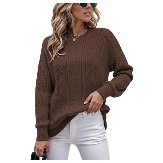 25 Cozy Winter Outfit Ideas for Women (Style Guide) Cable Knit Sweater