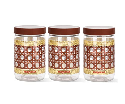 Image of Nayasa Sparkle Containers, 900 ML (Set of 3), Blue