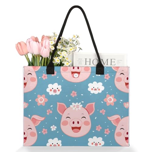 QsirBC Large Tote Bag for Women Men, Travel Beach Bag with Inner Zipper Pocket Snap Closure3