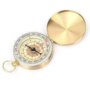 Blantye Outdoor Camping Draagbare Waterdichte Metalen Mini Pocket Lichtgevende Kompas