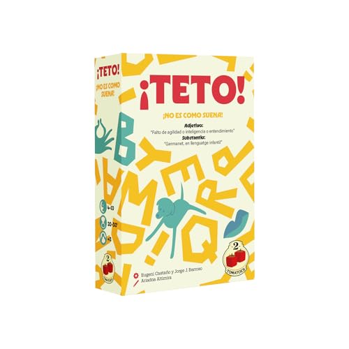 2Tomatoes Games | Teto | Juego de Cartas Cooperativo | Descifra Todas las Palabras | Party Game Rápido 20-30 Min | Deducción y Comunicación | 4-10 Jugadores | Multilengüe | Español, Catalán e Inglés