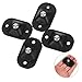 TEHAUX 4pcs Adhesive Rolling Wheels for Furniture No-Drill Installation Silent Caster Wheels for Use