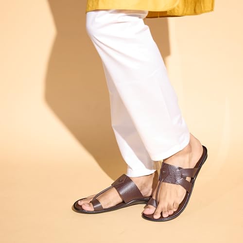 Image of Metro Men Synthetic Leather Chappal