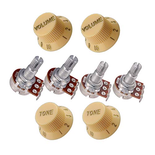 H HILABEE 4pcs Guitare Et Potentiomètre D’amplification, Audio 500K, Boutons De Tonalité Moletés Et Volume De Guitare - Les Beatles, Paul McCartney, John Lennon, RIngo Starr, George Harrison H HILABEE 4pcs Guitare Et Potentiomètre D'amplification, Audio 500K, Boutons De Tonalité Moletés Et Volume De Guitare – Image 4