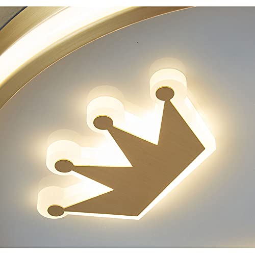Plafonnier LED doré compact de 1,8 pouces pour plafond bas - 6