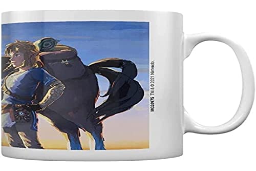 The Legend of Zelda Taza de cerámica Breath of The Wild (diseño de caballos) de 11 onzas –...