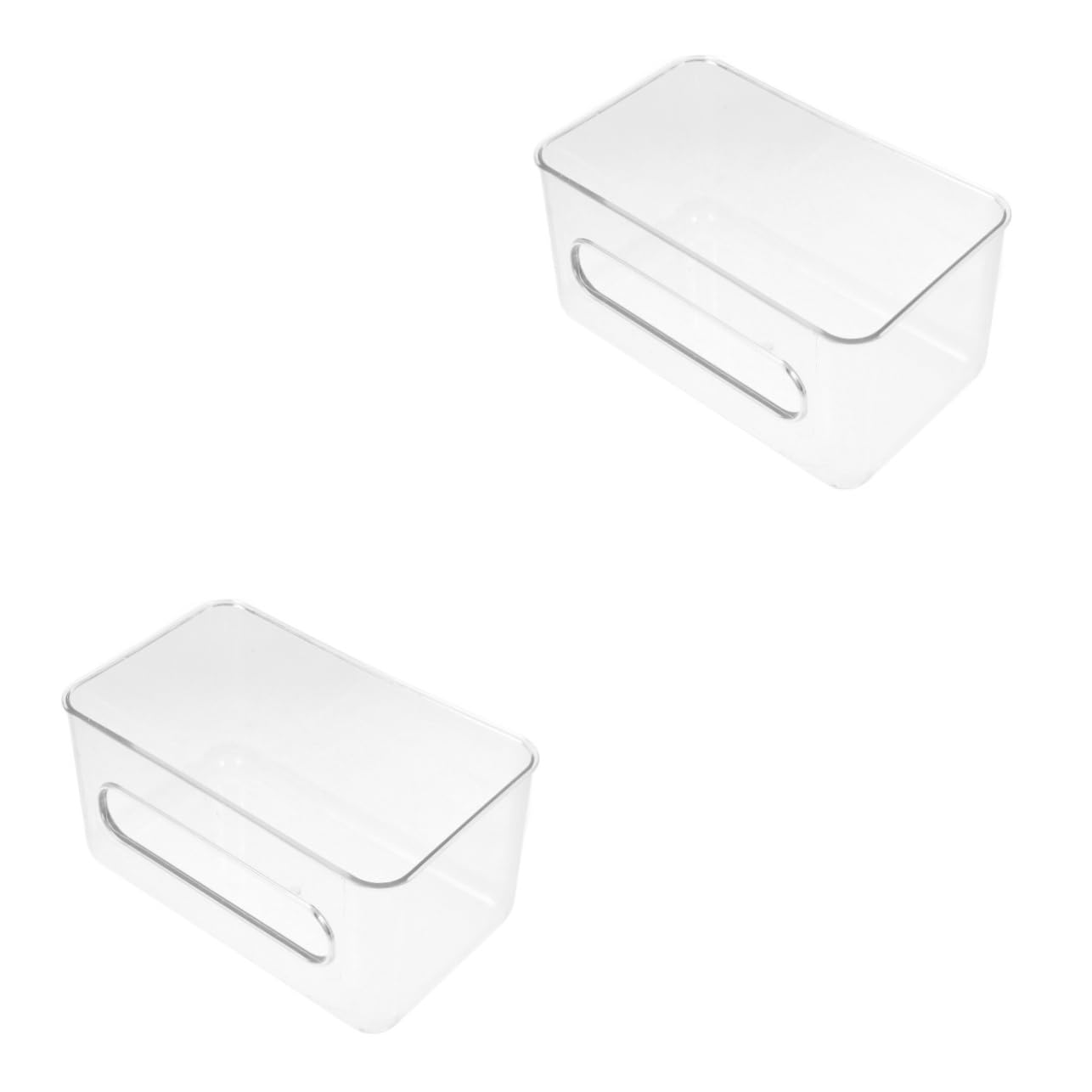 CIYODO 2pcs Wall Mount Mask Organizer Mask Case Glove Box Holder Space-Saving Storage