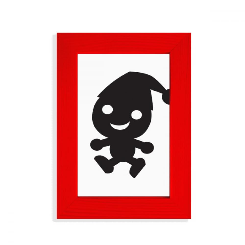 Cadre photo rouge Halloween Happy Fear pour réussir une décoration de table sans effort