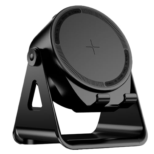 Altavoz Amplificador para teléfono | Soporte magnético con Altavoz y iluminación,Rotación 360° Detección Inteligente para Viajes al Aire Coche mesita de Noche Oficina baño