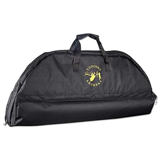 TOPOINT Archery Compound Bow Case Soft Bow Case Hunting Compound Bow Bag Padded Layer Foam Bow Holder Arrow Tube Protect Bow and Arrow Hunter Bow Archery Case (Black)