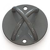 AbraFit Wall/Ceiling Mount for Suspension Straps Crossfit Olympic Rings, Body Weight Strength Training Systems, Yoga Swings Hammocks, Boxing Equipment, Battle Ropes (Grey)