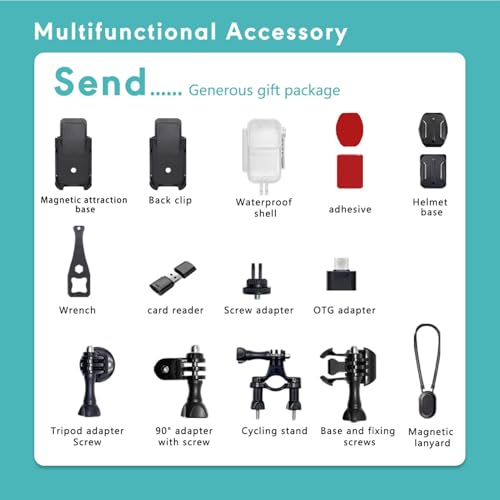 Fydun Action Camera 4K 20MP miniatura 7