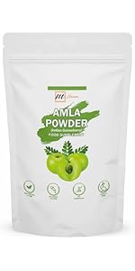 mGanna 100% Natural Amla/Indian Gooseberry/Emblica Officinalis Powder for Skin, Hair and Health C...