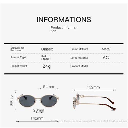 Small Sunglasses Metal Woman Frame Eyeglasses UV Protection Man Shades2