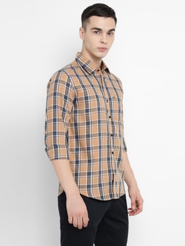Image of Allen Cooper Checks Shirts for Men - 100% Cotton Comfort Fit Casual and Formal Shirt - Breathable, Soft, Classic Style (Multiple Colors)