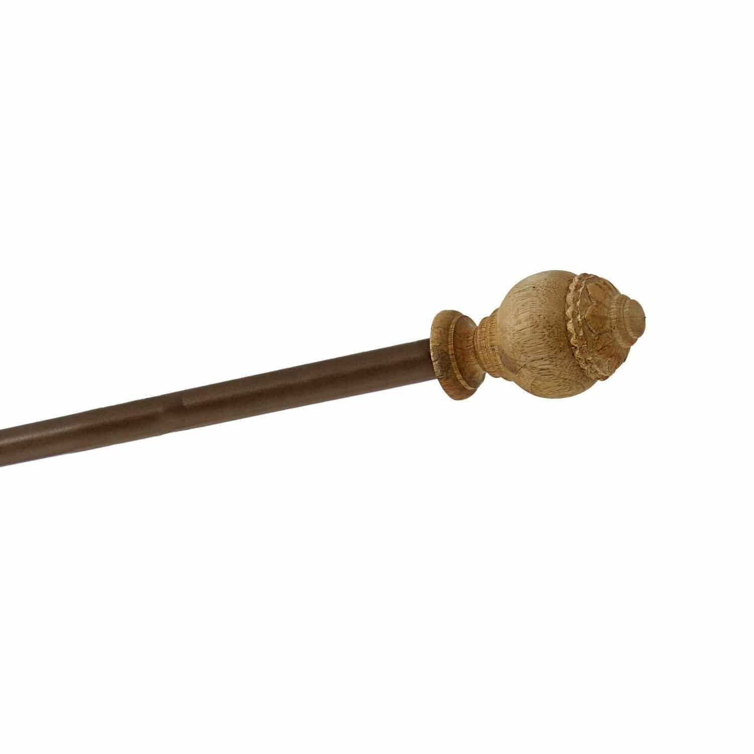 Loberon Gardinenstange Trangé, antikbraun