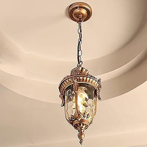 Elegant Outdoor Pendant Light with Waterproof Design Cover
