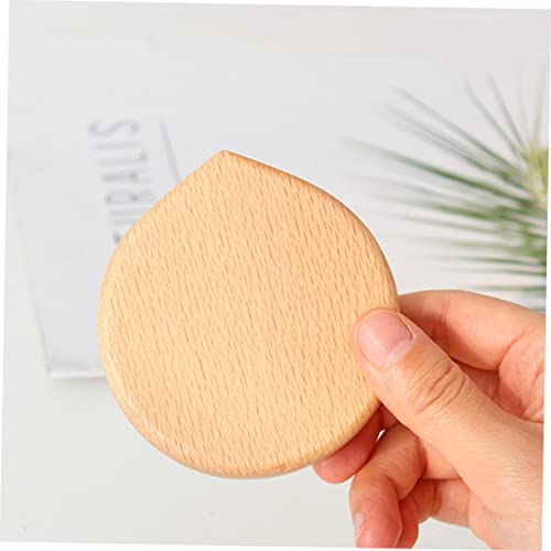 FOMIYES 2pcs Espejo de Maquillaje Pequeño de Madera Portátil miniatura 3