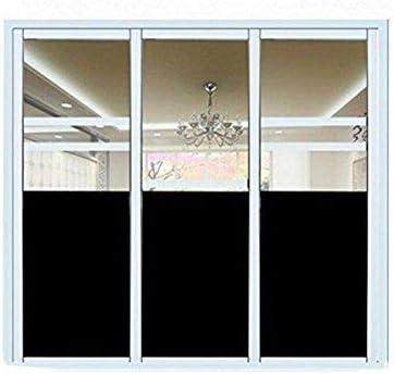 Blackout Darkening Static Window Film Privacy Window Cling Sticker 100% Privacy Protection Light Blocking (17.7" x 78.7")
