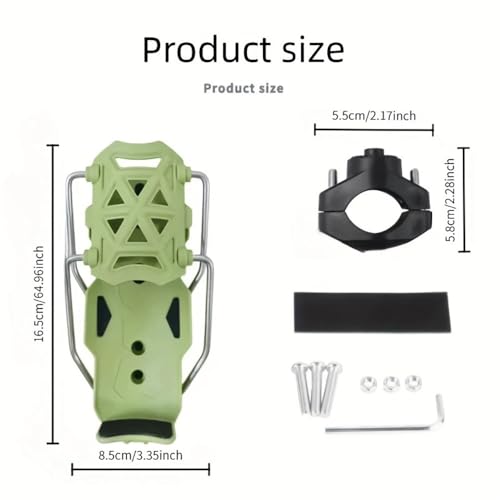 Porte-gobelet moto réglable pour fixer une bouteille sur guidon
