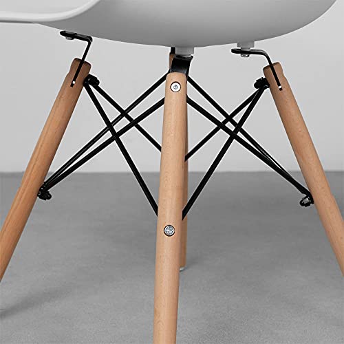 CADEIRA DE JANAR WOOD BRANCA PP OR DESIGN 1102B