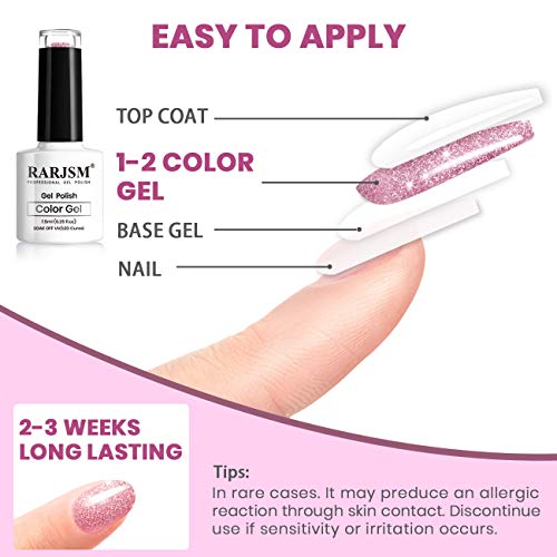 Diamond Gel Nail Polish,Reflective Glitter Gel Polish, Sparkly Shiny Gel Nail Art Varnish Manicure,Uv Lamp Curing Required Nail Gel For Beginners Diy At Home Rar80 #TOP5
