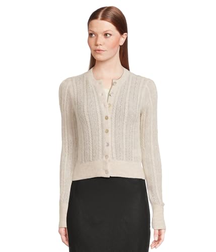 Madewell Women's Pointelle-Stitch Cardigan in Alpaca Blend