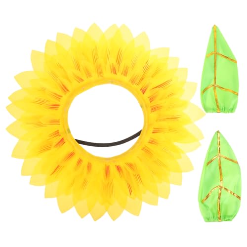 Vicasky Sunflower Head Cover for Kids Fun Sunflower Costume Accessory for Parties Festivals and Role Play Easy to Wear Perfect for Nursery and Outdoor Activities