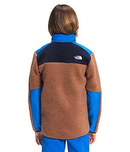 Image of THE NORTH FACE Boys' Forrest Mixed-Media Full Zip Fleece Jacket, Pinecone Brown, Small