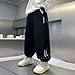 Boys Joggers Kids Wide Leg Loose Sweatpants Elastic Waist Letter Print Sweat Pant Fashion Athletic Trouser with Pockets