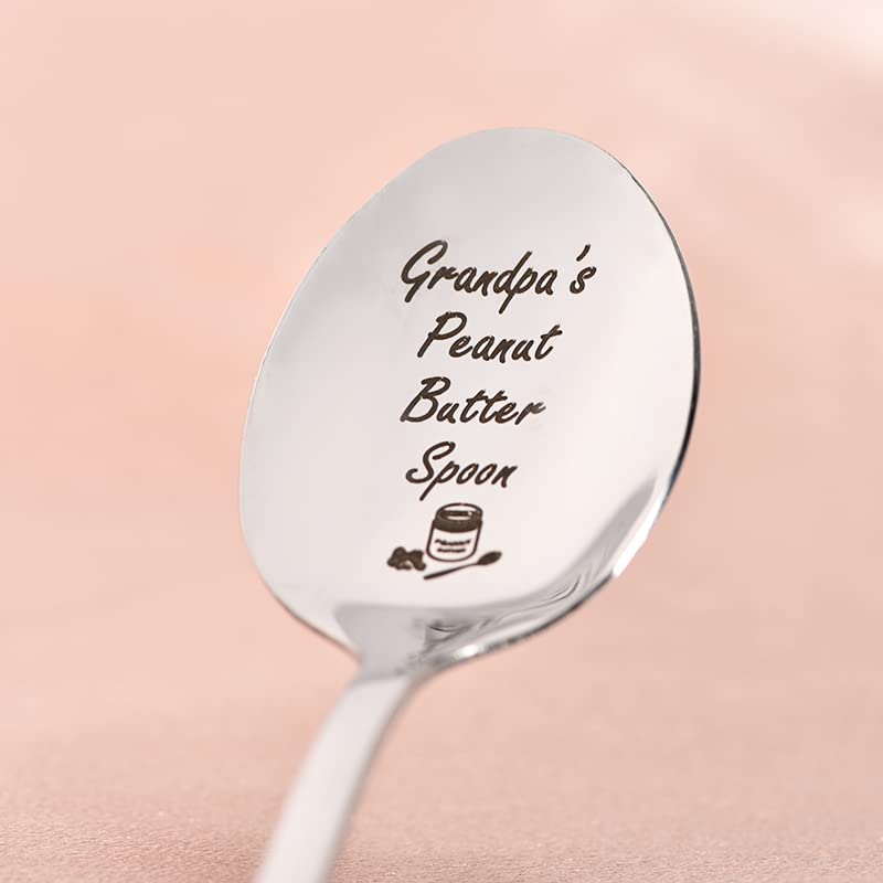 Erdnussbutter-Löffel Aus Edelstahl – Personalisiertes Geschenk Für Papa Mit Gravur